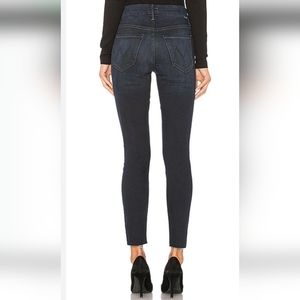 Mother Denim High Waisted Ankle Fray The Looker Wash: Night Owl Size 30